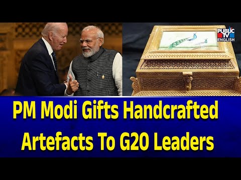 PM Modi Gifts Handcrafted Artefacts To G20 Leaders | Public TV English