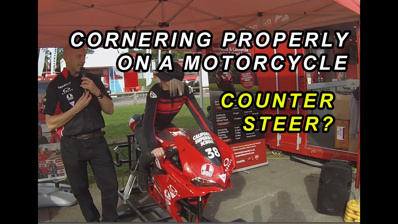 How to Corner on a Motorcycle Properly. Body Position and Counter Steering in Cornering your