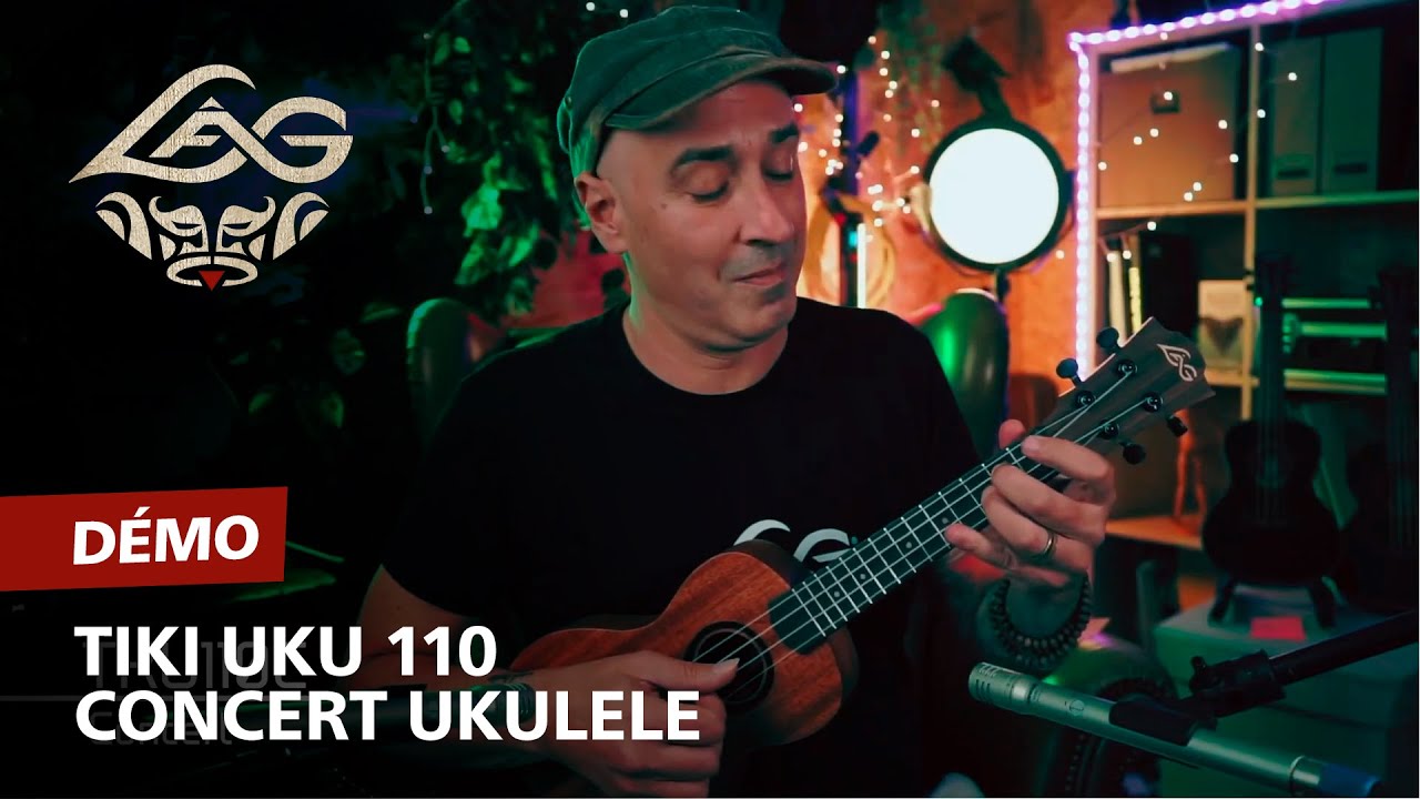 TKU110C | Lâg Tiki Uku 110 Concert Ukulele Arched Back [demo]