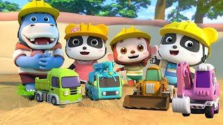 Excavator, Crane Truck, Loader | Construction Vehicles Song | Kids Song | BabyBus  Cars World