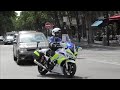 motards de la Police en urgence