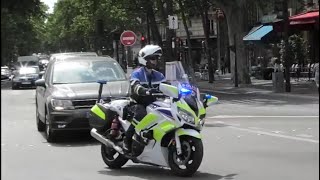 motards de la Police en urgence