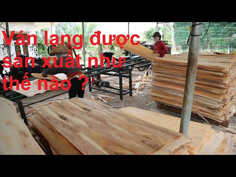 Video Quy trình sản xuất ván lạng ván bóc ở xưởng nhỏ - youtube