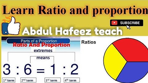 01 learn Ratio and sharning question for sindh university and general tests by abdul hafeez teach