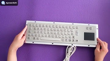 Customized IP65 Industrial waterproof Metal kiosk Keyboard with Touchpad D-8607