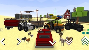 Blocky Farm & Racing Plow - New Luxury Car | FARM MODE | Android  / IOS GamePlay