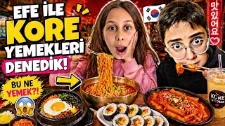 Efe İle Kore Yemekleri̇ Denedi̇k
