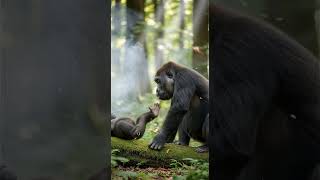 The Gorilla Played With Balloons For The First Time, And Unexpectedly...