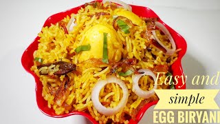 Easy and Simple Egg Biryani Rice | Restaurant Style Egg Biryani Recipe | Anda Biryani Recipe