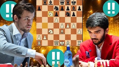 Crazy Magnus Carlsen vs Gukesh D Chess game 45