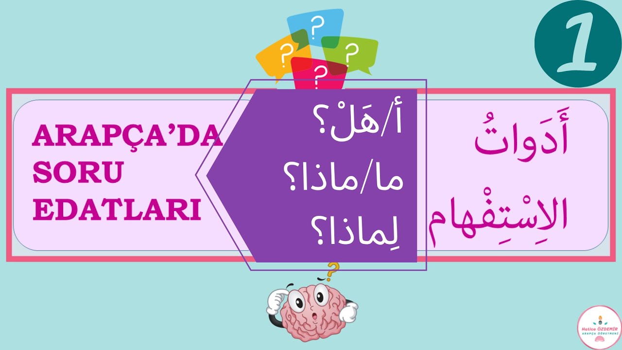Arapça Soru Edatları Konu Anlatımı | Arapça Soru Kalıpları | أدوات الاستفهام