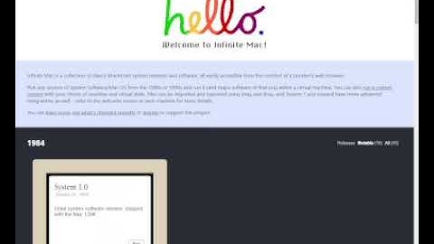 How to Emulate Classic Macintosh Versions- right in your browser! Infinite Mac Review