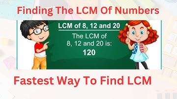 Fastest Way To Find L.C.M! Useful For Adding And Subtracting Fractions