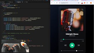 Watch Me Code a Music Player App | No Talking ASMR screenshot 3