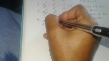 #1 Conicoid Bsc first year (solid geometry )