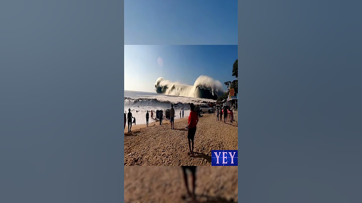 Tourist Captures Giant Tsunami Wave Approaching Beach #TidalWave #YesEpicYes #Ocean