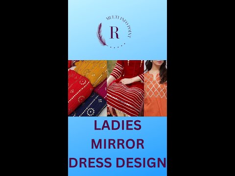 mirror-design-dress-for-ladies