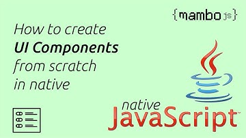 How to create complex, reusable UI Components from scratch in native JavaScript without any HTML.