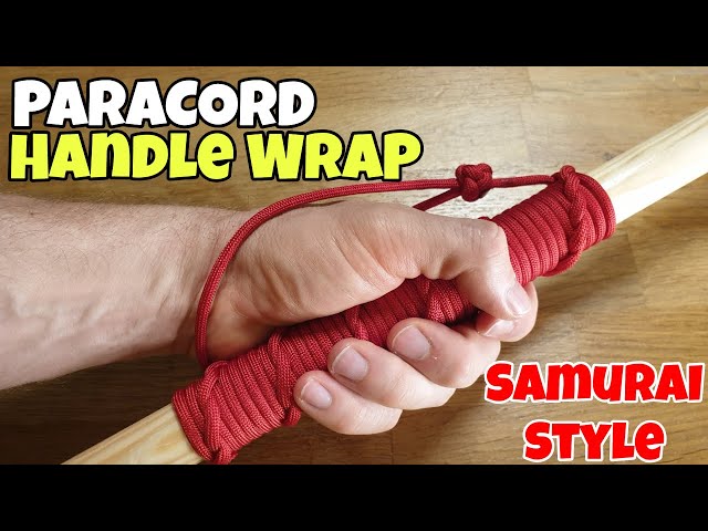 Making a paracord handle wrap with loop for walking stick or