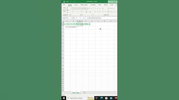 Excel Tricks UNICHAR