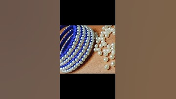 Silk thread pearl bangles  #diyhandmadejewellery #trending #jewellerydiy #bangles #silkthreadbangles