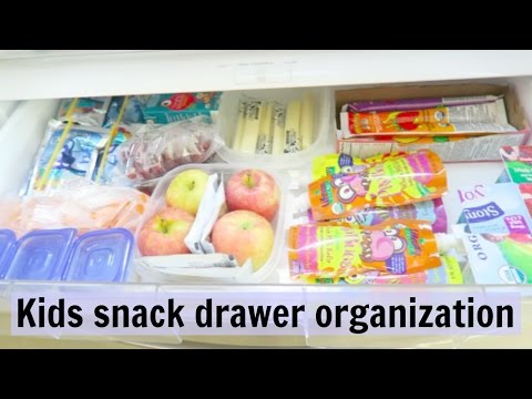 Refrigerator Snack Drawer Prep