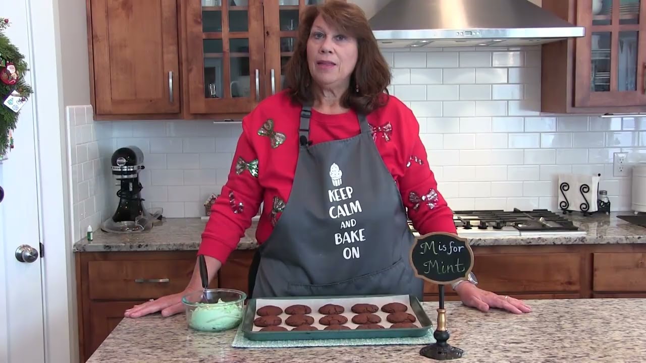 M is for Mint- Chocolate Mint Cookies