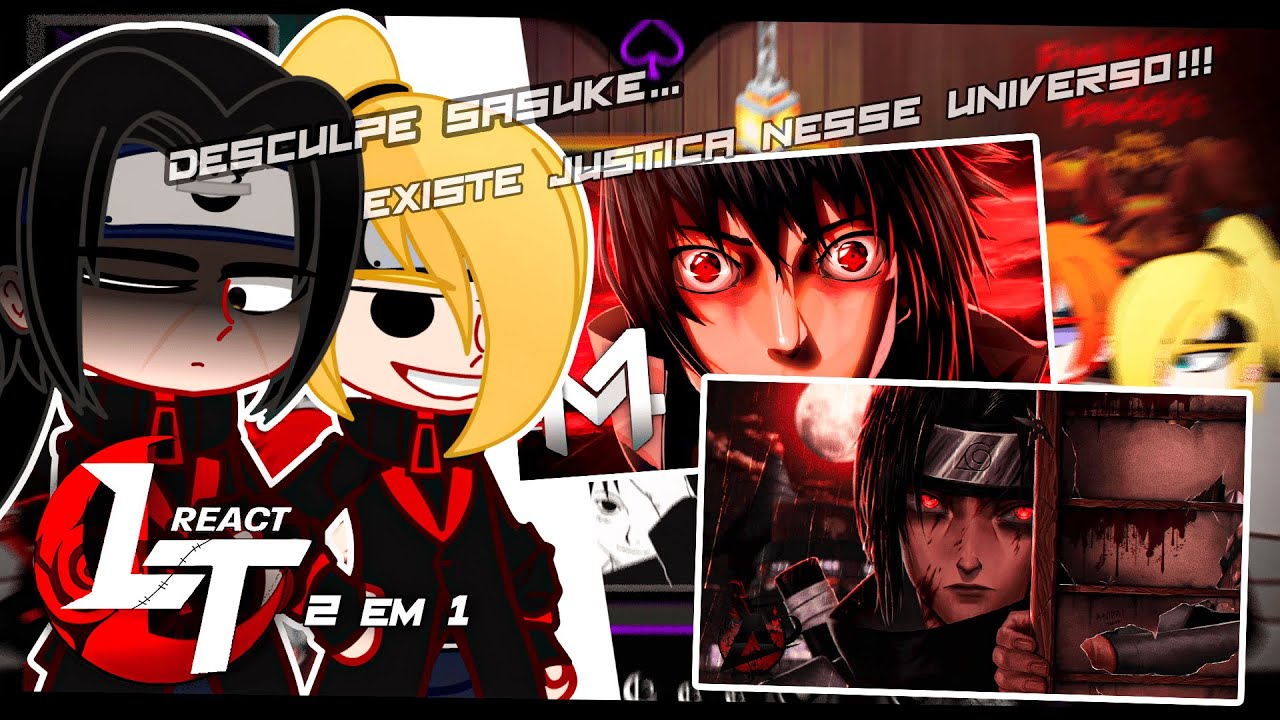 |🔥• Akatsuki ( Naruto Shippuden )|React: Rap do Itachi & Sasuke - Uchiha [ 2 em 1 ] 