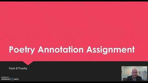 Poetry Annotation Assignment Overview