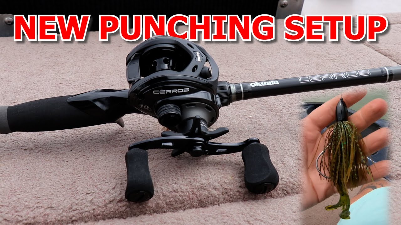 UNBOXING and RIGGING UP My New PUNCHING Set Up for BASS (OKUMA CERROS) 