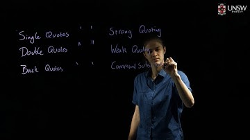 COMP2041/COMP9041 - Quoting in Shell Scripts