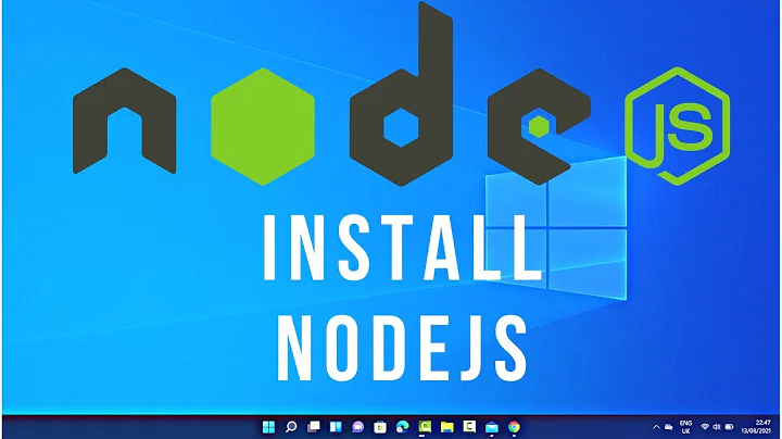 How to Install Nodejs and NPM on Window 10/11
