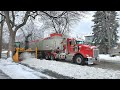 First Snow Removal in Montreal Canada Winter! #snowremoval #snow #montrealsnowremoval