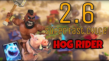 Clash Royale | 2.6 HOG CYCLE | DECK THAT WON