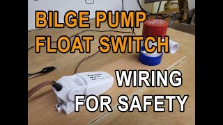 How to wire a bilge pump? We show how to wire a 12V bilge pump float switch with a manual override.