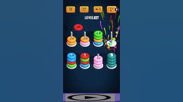Hoop Sort Puzzle - Color Ring Stack Sorting Game Level 837 Solution