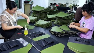 Craftsmanship in a Small Factory: PU Document Holder Mass Production Process