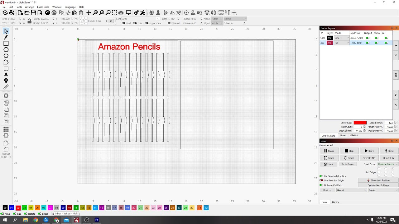 How To Make a Laser Cutting Jig to hold multiple items easy lightburn