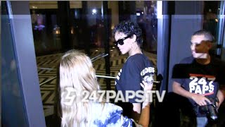 Rihanna Swerves Overzealous fan as she Meets up with Katy Perry in NYC (Throwback)