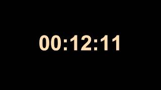 ⏰ 2 Hour Black Screen Timer | Neon Orange Digital Clock | Study, Sleep & Focus | 4K screenshot 5