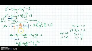 Implicit Differentiation Part 2 Some Examples