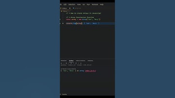 Create an array in Javascript using the Array Constructor Function #javascript #typescript #nodejs