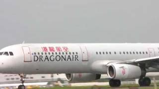 港龍航空 Dragonair A321-231(B-HTF, 25週年彩繪 25th Anniversary) KA-453 高雄(KHH)→香港(KHH) takeoff