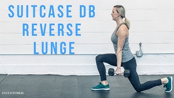 1DB Suitcase Reverse Lunge