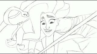 Pencil Test By James Baxter For Canceled Medusa Animated Feature Film - W Va Sfx