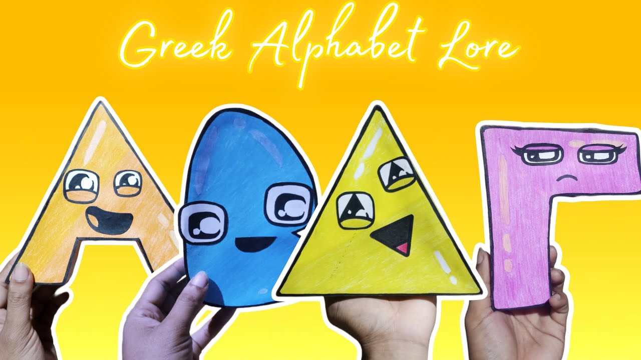 Paper Craft GREEK ALPHABET LORE A - Δ COMPILATION | COMPLETE EDITION ...