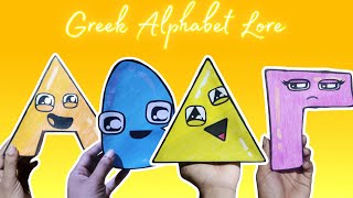 Paper Craft GREEK ALPHABET LORE A - Δ COMPILATION | COMPLETE EDITION