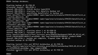 Enable Archivelog mode,  run an Oracle Database Backup using Rman, and verify backup existence