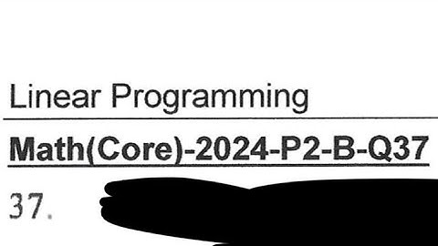 DSE 2024 Math(Core) paper II Q37