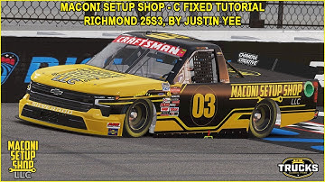 iRacing Maconi C-Fixed Trucks Richmond Guide to Qualifying and Race 25S3